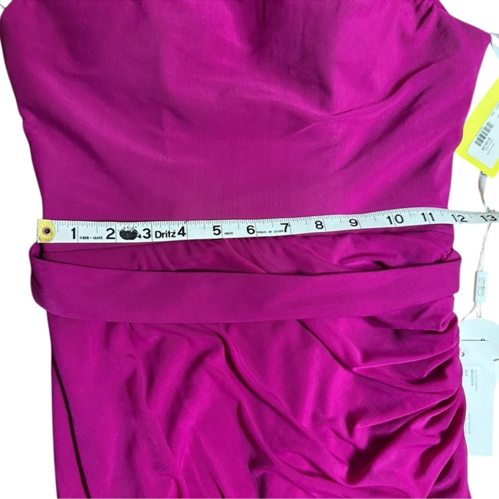 NWT Elegant Magenta Maxi Formal Evening Party Dress Gown - Picture 11 of 16